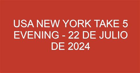 new york take 5|Take 5 Evening .